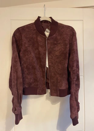 Burgundy faux leather jacket, brand: Sample, condition: New with tags, size: M / UK 12-14, £13.00, £14.35 includes Buyer Protection