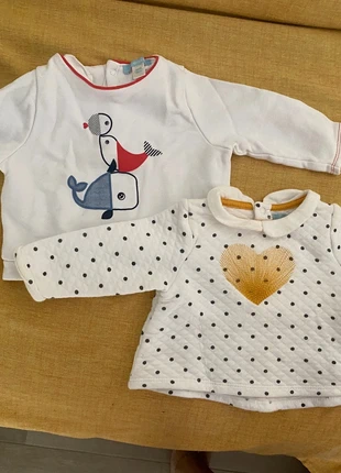 Set 2felpe OKAIDI tg 6 mesi, marque: Okaïdi, état: Très bon état, taille: 6-9 mois / 68 cm, 5,50 €, 6,48 € Protection acheteurs incluse