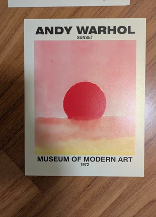 Poster stampa tramonto Andy Warhol, marke: Art, zustand: Sehr gut, 3,00 €, 3,85 € inklusive Vinted-Käuferschutz