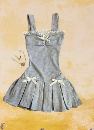 Woman casual bow pleated hem mini dress, brand: Gorgeous, condition: Very good, size: S / UK 8-10, £28.00, £30.10 includes Buyer Protection Pro