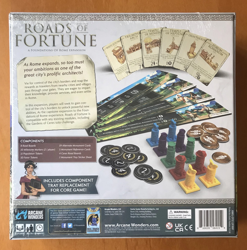 Foundations of Rome: Roads of Fortune - English - Kickstarter KS - Nuovo - New Sealed 2