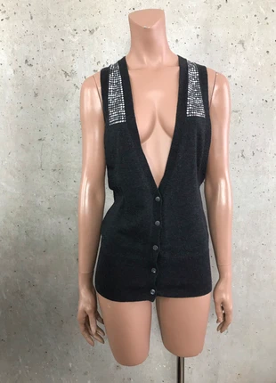 Replay Damen Strick weste anthrazit DK2613 Cardigan Plunder UVP des Herstellers: 110,00 €, merk: Replay, staat: Nieuw zonder prijskaartje, maat: S / 36 / 8, € 26,50, € 28,53 inclusief Kopersbescherming