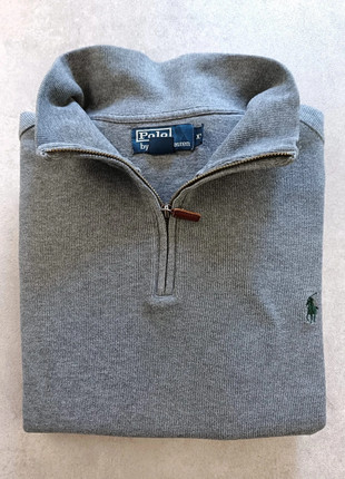 Pull Sweat half zip Ralph Lauren col montant camionneur 100% coton gris taille XXL, marca: Ralph Lauren, estado: Muito bom, tamanho: XXL, €54.90, €58.35 inclui Proteção do Comprador Pro