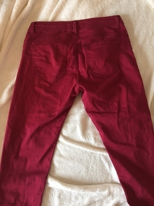 Pantalon slim rouge foncé cache-cache 3