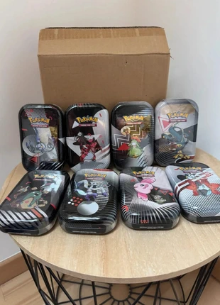 Arset complet – 8 Mini Tins Pokémon EV10.5 Unys – Flamme Blanche & Foudre Noire, marca: Asmodee, estado: Muy bueno, 105,00 €, 110,95 € Protección al comprador Pro incluida