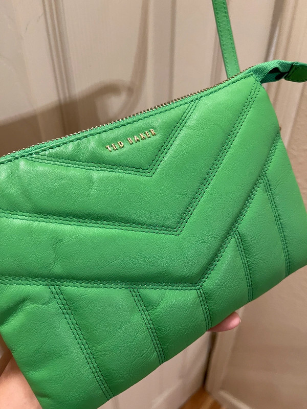 Ted Baker green quilted crossbody bag 1