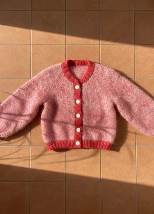 Gilet rose boutonné effet duveteux – taille S – style cosy chic hiver, marque: Auremi, état: Très bon état, taille: S / 36 / 8, 44,99 €, 47,94 € Protection acheteurs (Pro) incluse