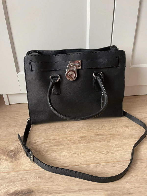 Michael Kors tas Hamilton large zwart zilver gesp Vinted