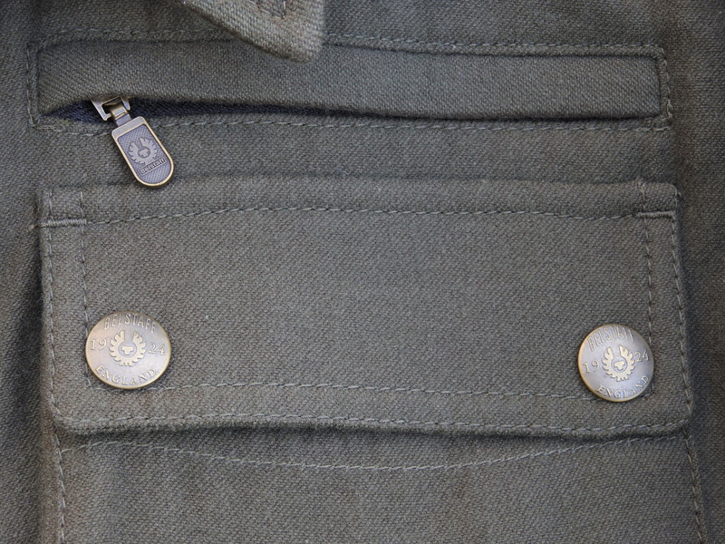 Surchemise Belstaff Heavymaster shirt jacket laine/cachemire - Kaki - Taille L 5