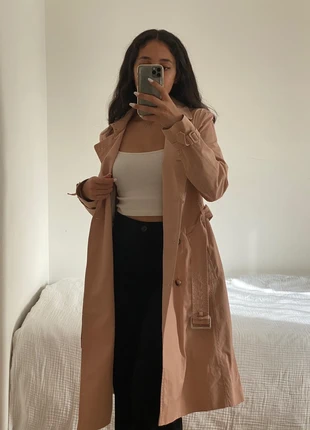 Trench Coat Rosa, merk: Italian Fabric, staat: Heel goed, maat: S / 36 / 8, € 22,50, € 24,33 inclusief Kopersbescherming