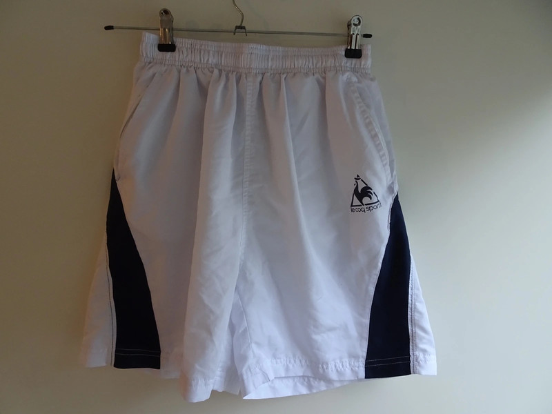 White and navy Le Coq Sportif sports shorts - Vinted