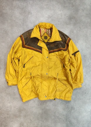 Vintage Yellow and Brown Jacket Southwestern Details 90's Retro Outdoor Drip Style, marque: Vintage, état: Très bon état, taille: M, 34,99 €, 37,44 € Protection acheteurs incluse