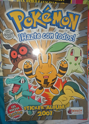 ALBUM POKEMON 2001 MERLIN INCOMPLETO