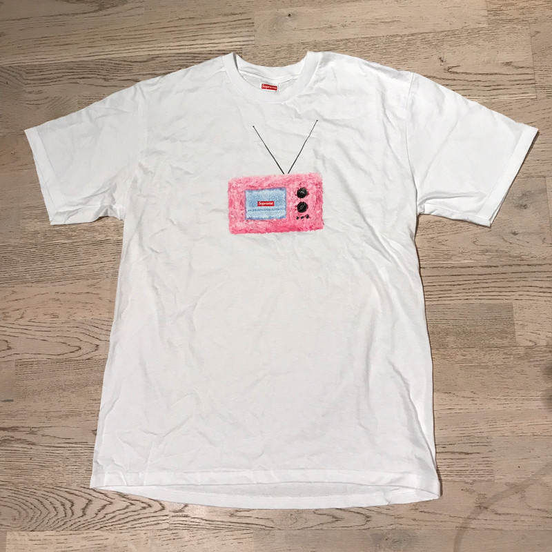 Supreme tv 2025 tee grey