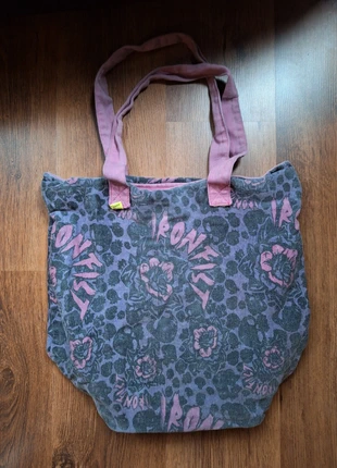 Vintage iron fist bag, pink and purple leopard print and flower design, brand: Iron Fist, condition: Satisfactory, £10.00, £11.20 includes Buyer Protection