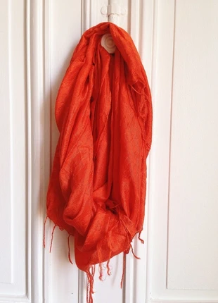 Foulard en soie orange, zustand: Gut, 4,00 €, 4,90 € inklusive Vinted-Käuferschutz
