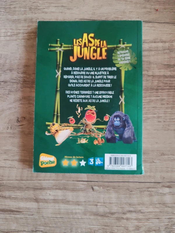 Livre pour enfants "les as de la jungle" numéro 6 "le cri qui foudroie" - photo numéro 2