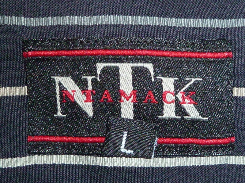 Chemise "N.T.K Rugby" T:L Noire Rayé 2