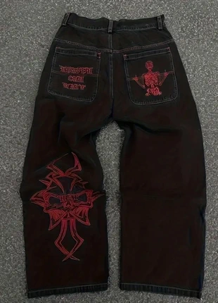 Jean noir large, denim y2k streatwear, marque: Denim, état: Très bon état, taille: M, 36,00 €, 38,50 € Protection acheteurs incluse