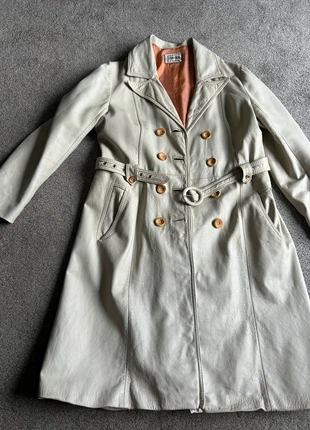 Real leather trench coat, brand: Vintage Dressing, condition: Satisfactory, size: M / 38 / 10, €55.00, €58.45 includes Buyer Protection