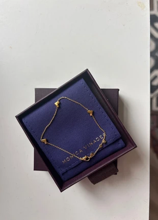Monica vinader gold Heart Station Chain Bracelet, brand: Monica Vinader, condition: Very good, £50.00, £53.20 includes Buyer Protection