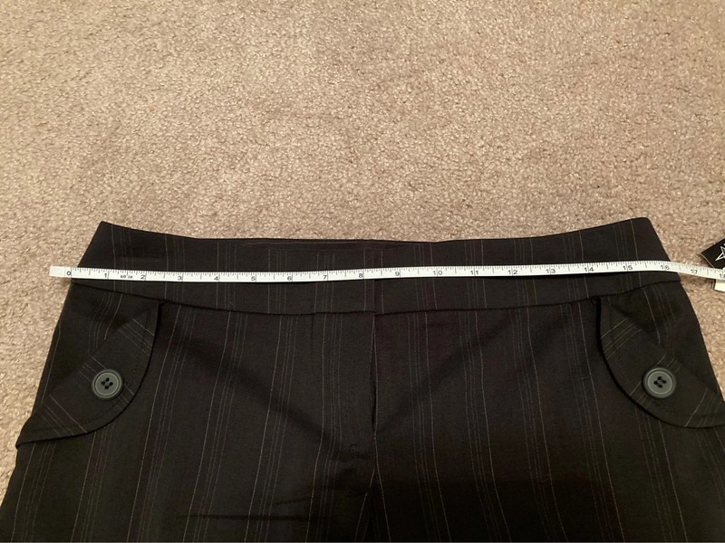 Juniors Black Dress Pinstripe Pants 3