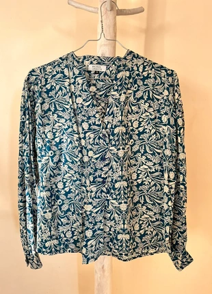 Blouse bleu / blanche, brand: Galeries Lafayette, condition: Very good, size: S / 36 / 8, €7.00, €8.05 includes Buyer Protection