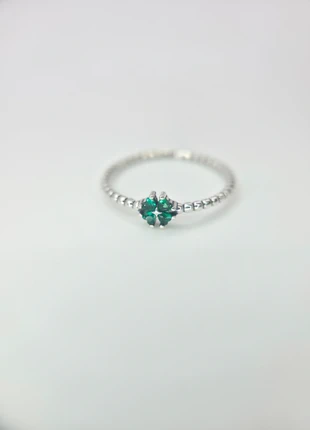 🍀 925 Sterling Silver Vintage Dewdrop Four-Leaf Clover Ring Size 7 17.3mm N1/2 EUR 54, condition: New without tags, size: 17.3 mm / N½, £13.99, £15.39 includes Buyer Protection