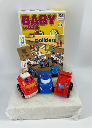 Coffret Véhicules police, pompier friction, marke: Oxybul, zustand: Sehr gut, größe: Einheitsgröße, 15,00 €, 16,45 € beinhaltet Vinted-Käuferschutz Pro