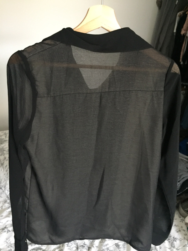 chemise noir transparente 3
