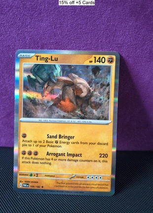 Ting-Lu 109/182 Holo Rare Pokémon Card - Paradox Rift, brand: Pokémon, condition: Like new, £1.00, £1.75 includes Buyer Protection