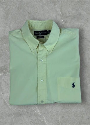 Chemise à manches courtes Ralph Lauren jaune taille L, marque: Ralph Lauren, état: Très bon état, taille: L, 25,00 €, 26,95 € Protection acheteurs (Pro) incluse