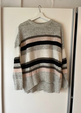 Gestreifter Pullover oversize, merk: H&M, staat: Heel goed, maat: L / 40 / 12, € 4,00, € 4,90 inclusief Kopersbescherming