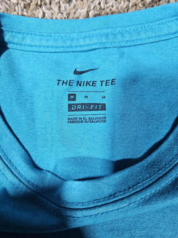 The Nike Tee Dri-Fit Athletic Heather Shirt Men'S Sz M Blue 4