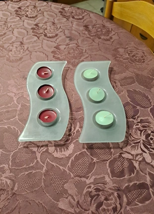 2 reposes bougies en verre trempé Casa, merk: CASA, staat: Heel goed, € 6,00, € 7,00 inclusief Kopersbescherming