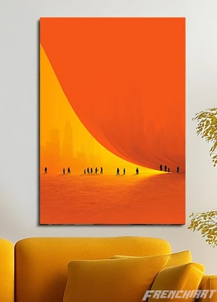 Poster métallique 30cm x 42cm Abstrait Orange + aimant mural fourni., marque: NO LABEL, état: Très bon état, 23,50 €, 25,38 € Protection acheteurs (Pro) incluse