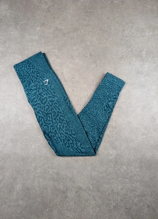 Legging de Sport Gymshark Adapt Animal Seamless Scrunch Push Up | Vert | Taille XS | Femme, brand: Gymshark, condizioni: Ottime, taglia: XS / IT 38 / EU 34, €20.00, €21.70 include la Protezione acquisti