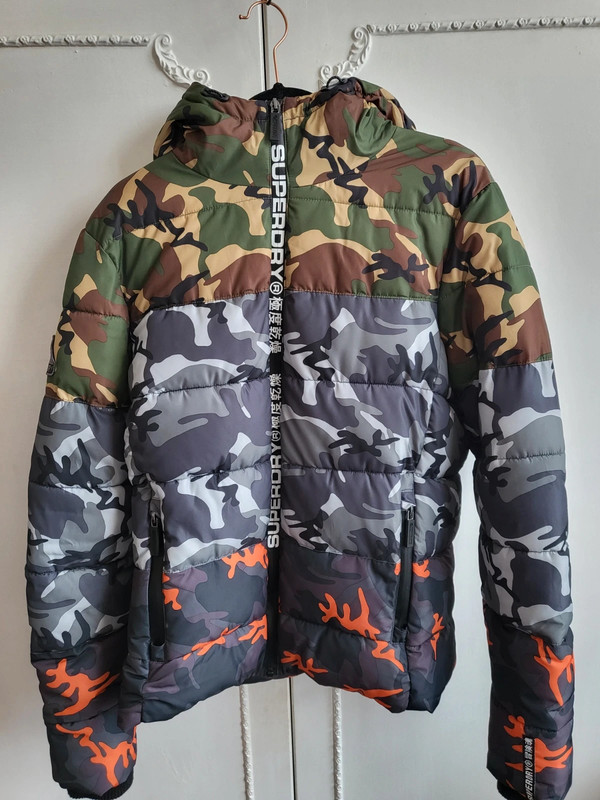 Superdry camo mix sports puffer jacket