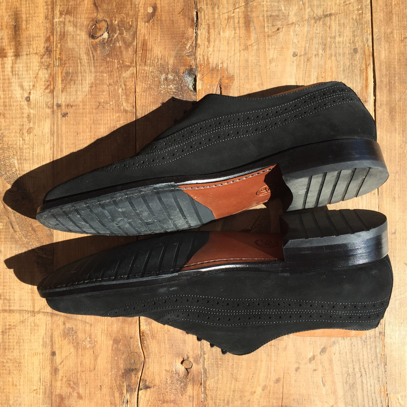 Zapato Dress Shoes Suede Black The Left Shoe Company Vinted