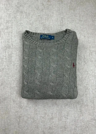 Pull Ralph Lauren torsadée gris foncés taille S, brand: Ralph Lauren, condition: Very good, size: S, €55.00, €58.45 includes Buyer Protection Pro