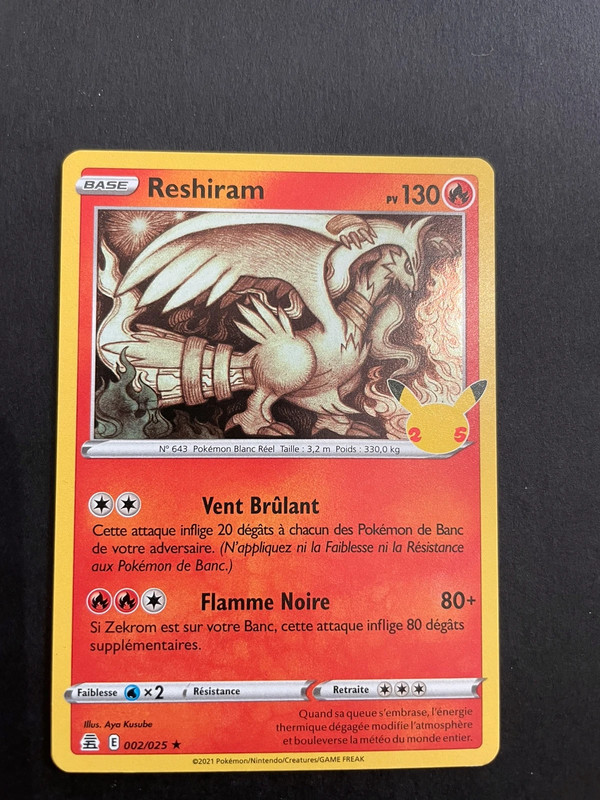  Reshiram - 002/025 - Holo Rare : Toys & Games