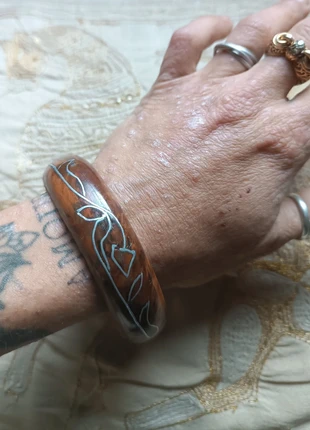 Bracelet bois vintage, condition: Very good, €9.00, €10.15 includes Buyer Protection