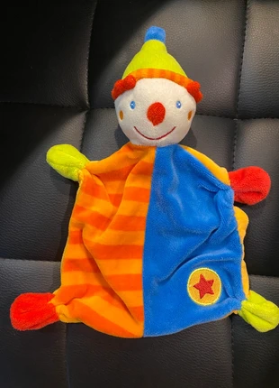 doudou plat clown bleu orange rouge vert étoile Baby Club C&A, marque: C&A, état: Très bon état, taille: Prématuré, jusqu'à 44cm, 12,00 €, 13,30 € Protection acheteurs incluse