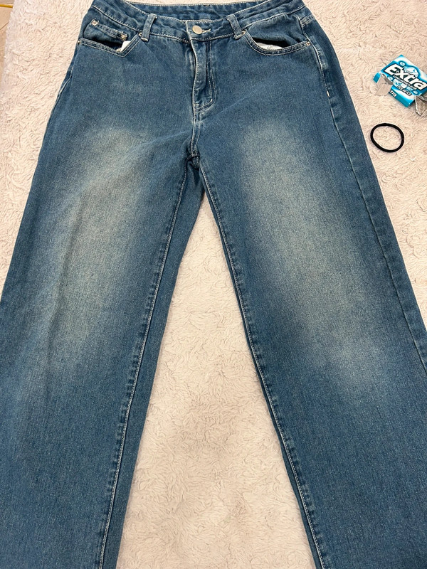 Dark wash blue jeans 2