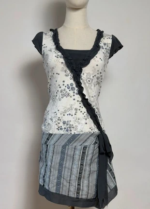 Robe tunique promod année 2000s avec détail en Mesh S/M, staat: Goed, maat: M / 38 / 10, € 5,00, € 5,95 inclusief Kopersbescherming Pro