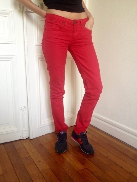 Magnifique Pantalon Rouge Vif MAJE 1