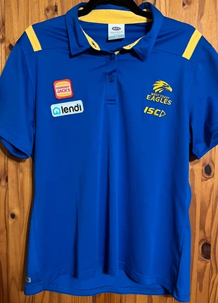 West Coast Eagles FC Polo Shirt Bundle Blue AFL On-Feild. Size S/14, brand: West Coast Eagles, condition: Good, size: S, £10.00, £11.20 includes Buyer Protection
