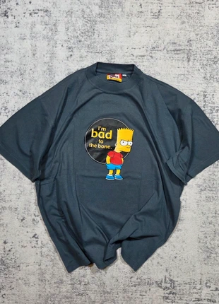 😈 T-shirt Vintage Bart Simpson 2001 FOX "I'm bad to the bone" T5 L, marca: The Simpsons, estado: Muito bom, tamanho: L, €39.99, €42.69 inclui Proteção do Comprador Pro