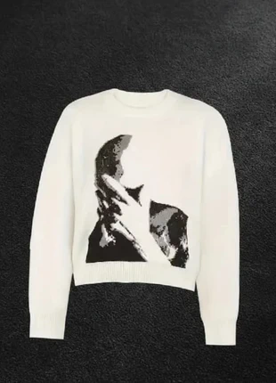 Pull Crème 🎬 Portrait Graphique Noir - Hommage Frank Ocean - Taille M, marke: Vintage Dressing, zustand: Sehr gut, größe: M, 62,90 €, 66,75 € inklusive Vinted-Käuferschutz
