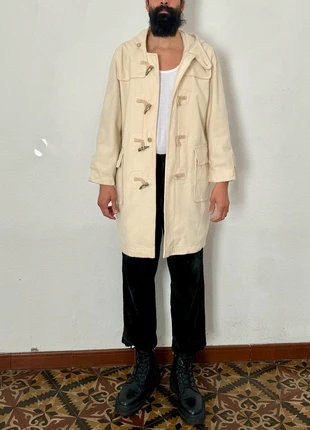 Vintage cream wool duffel coat, marca: Vintage, estado: Muito bom, tamanho: L, €54.00, €57.40 inclui Proteção do Comprador